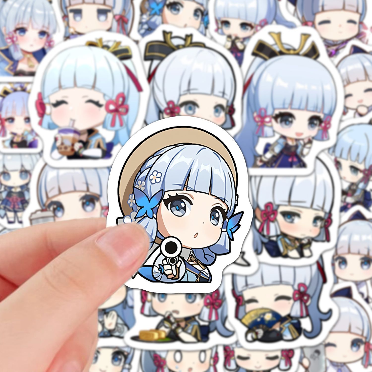 Laptop Accessories Decoration - Kamisato Ayaka 60 Pezzi Adesivi Anime