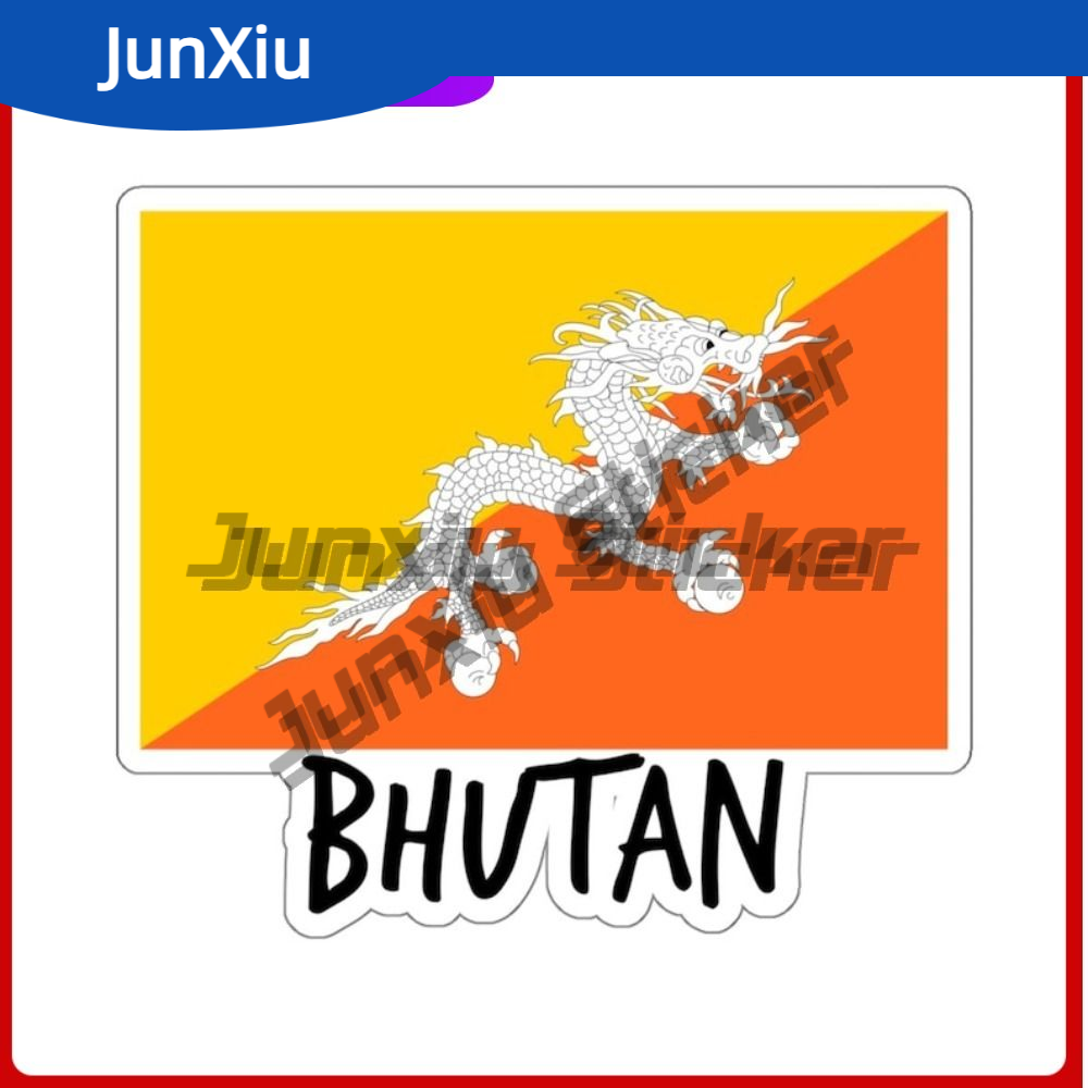 Laptop Accessories Decoration - Bandiera del Bhutan Avventura Adesivi da