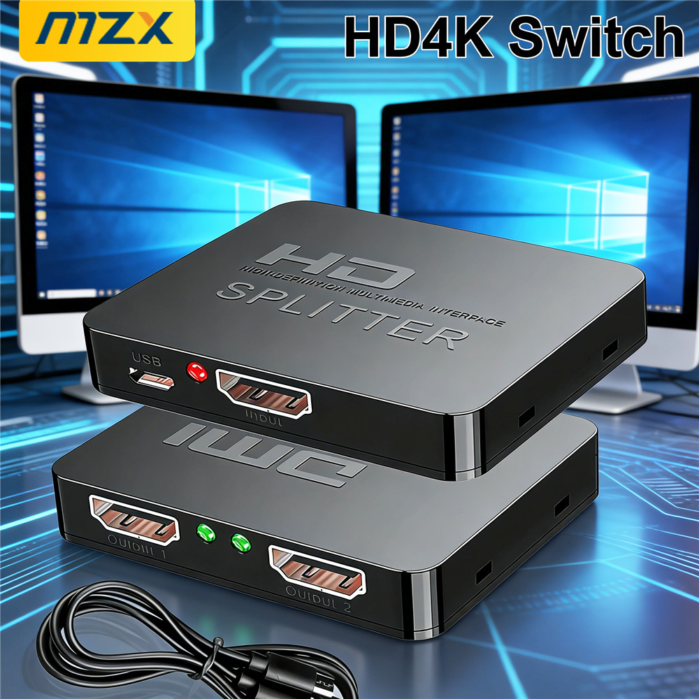 Laptop Accessories Display - Switch HDMI 4K 1-in-2-Out, Splitter e