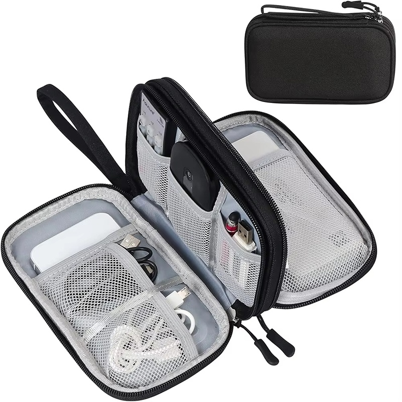 Cable Management Bag - Borsa impermeabile per cavi dati, auricolari,