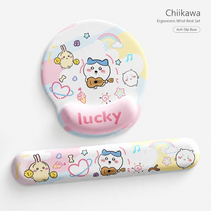 Keyboard Laptop Accessories - Simpatico tappetino ergonomico per mouse Chiikawa