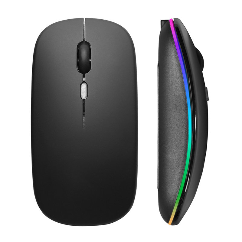 Laptop External Accessories - Mouse wireless RGB ricaricabile USB 2.4GHz