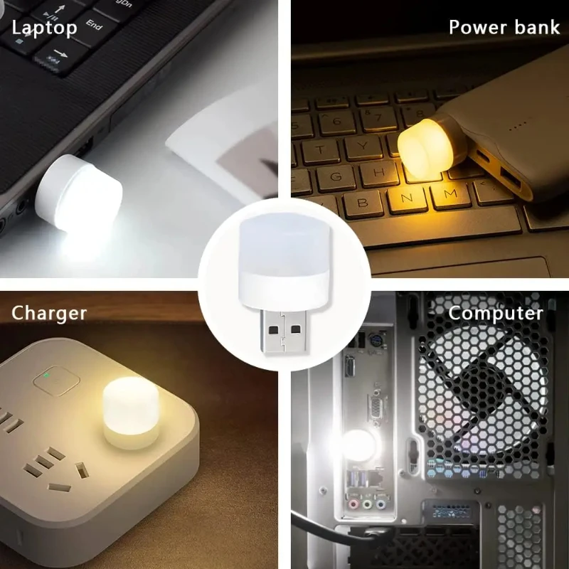 Laptop Accessories Light - Mini USB Luce notturna Bianco caldo