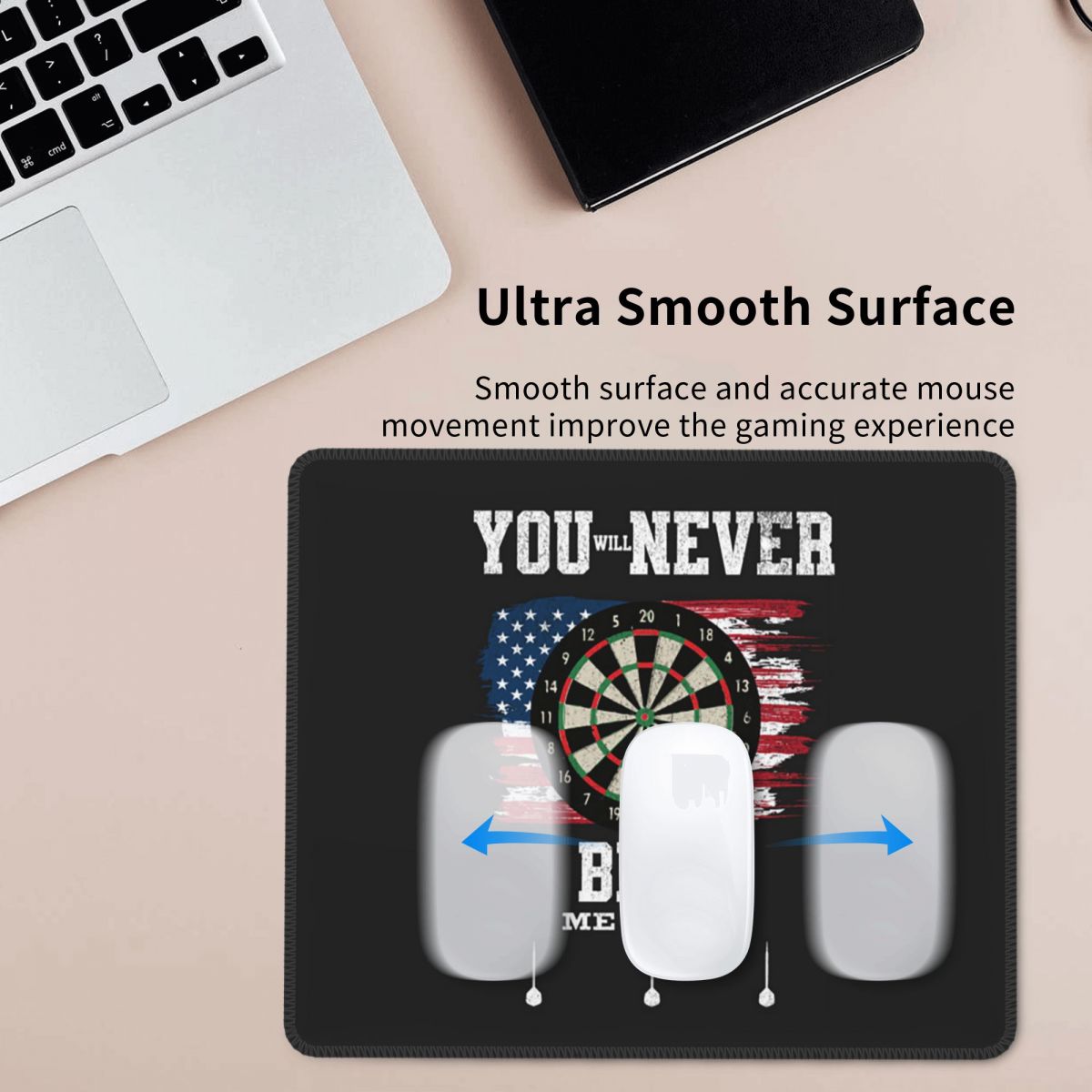 Laptop Accessories Target - Tappetino per Mouse Multiformato con Bersaglio