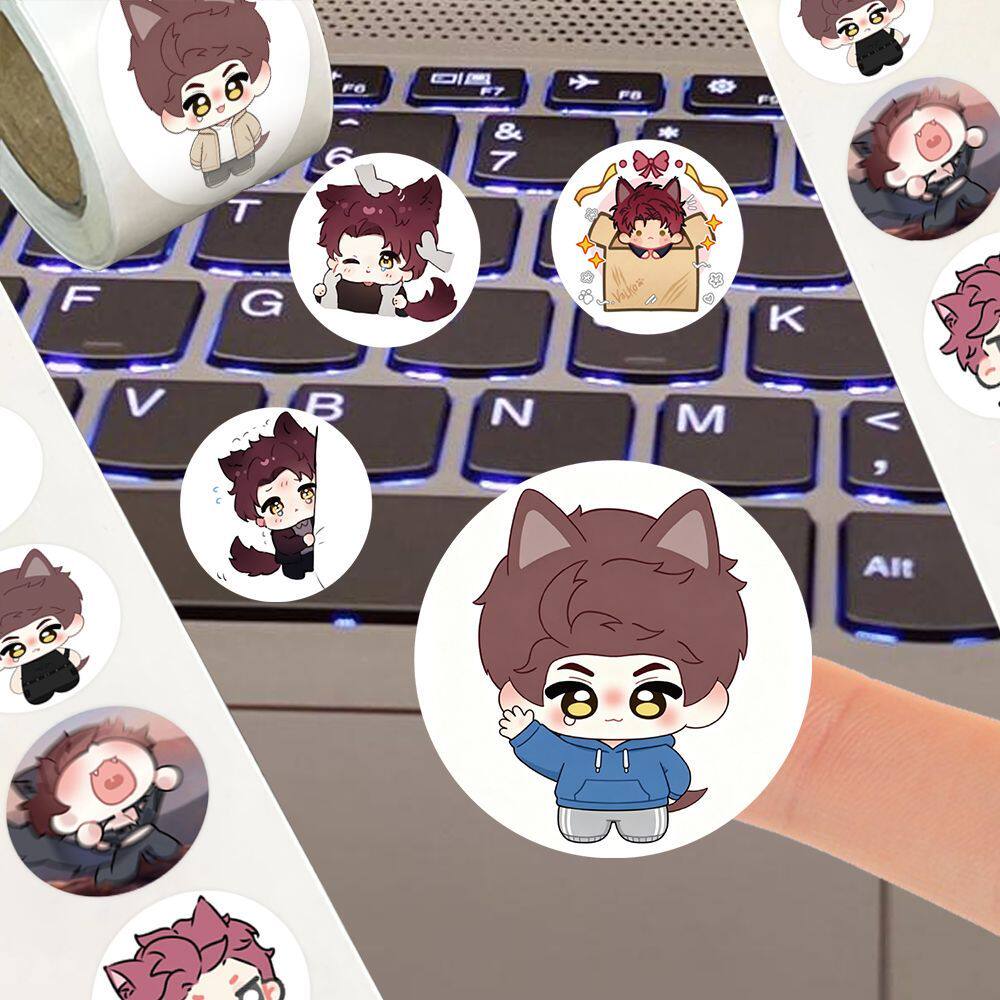Laptop Accessories Decoration - Adesivi Rotondi Love and Deepspace Valko,