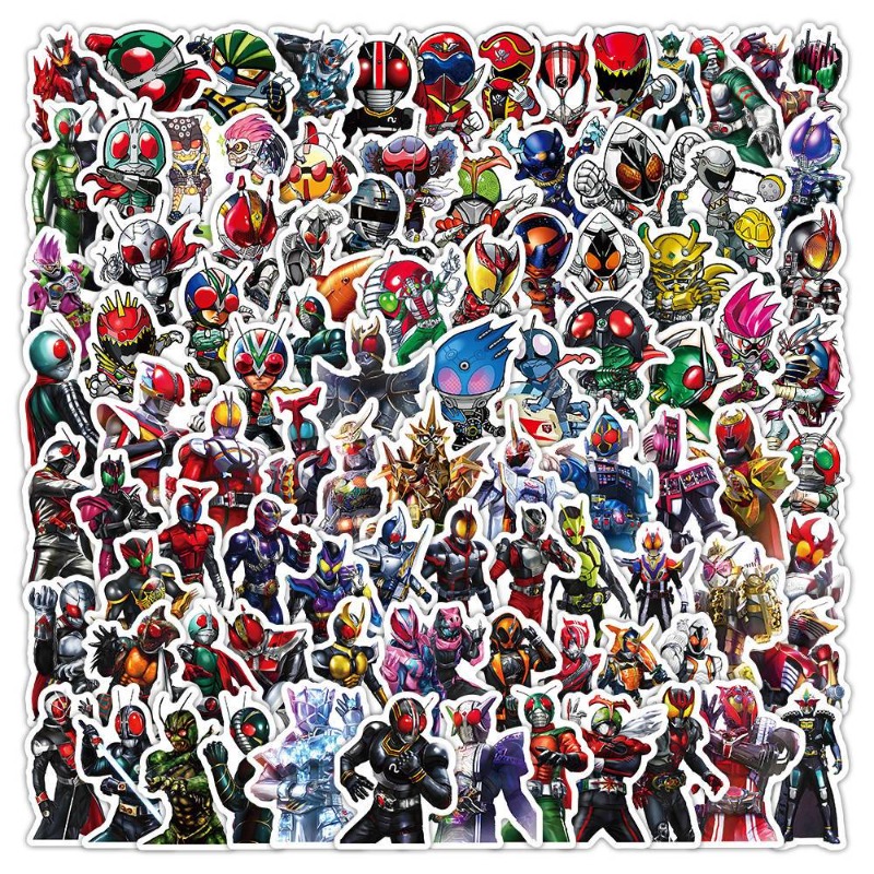 Laptop Accessories Decoration - 103 Pezzi Adesivi Estetici Kamen Rider,