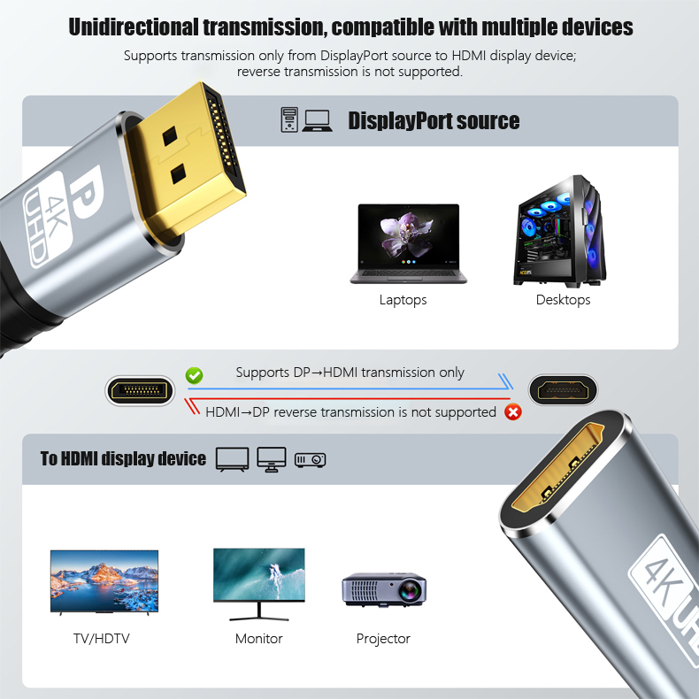 Adattatore DisplayPort a HDTV  - Laptop Accessories Display recensione e prezzo